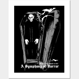 Nosferatu - Symphony of Horror, dracula, vampire in the coffin Posters and Art